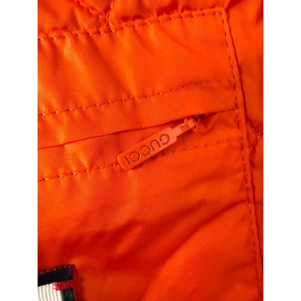 Gucci Mens Colorblock GG Monogram Hooded Windbreaker Jacket Size 50 IT Blue